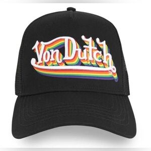 Clearance : Von Dutch Trucker Y2K Rainbow trucker - -  Unisex EUC